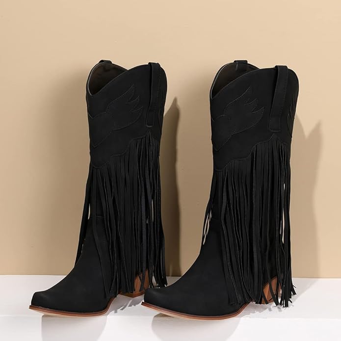 Santiag femme country noir