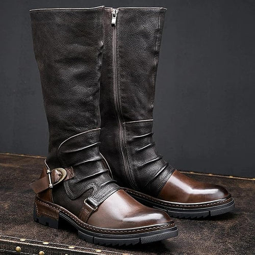 Botte hautes cuir homme santiag
