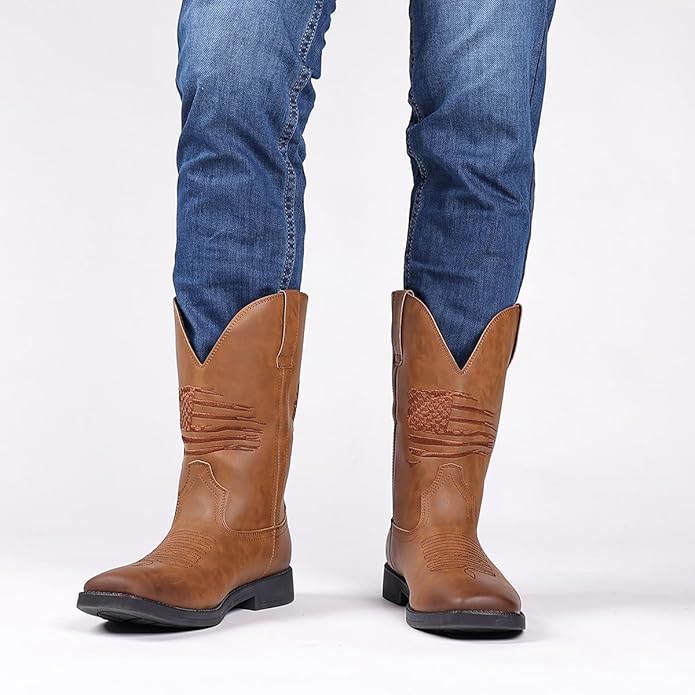 Botte homme santiag marron