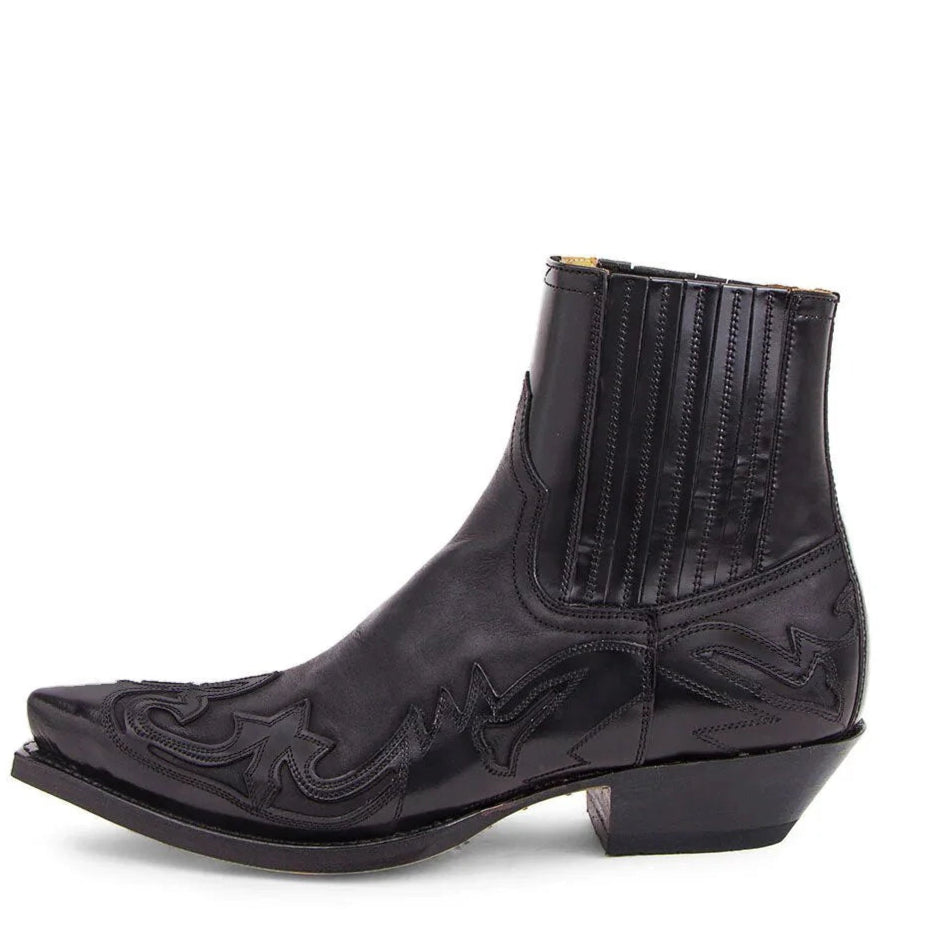 Bottine homme santiag noire