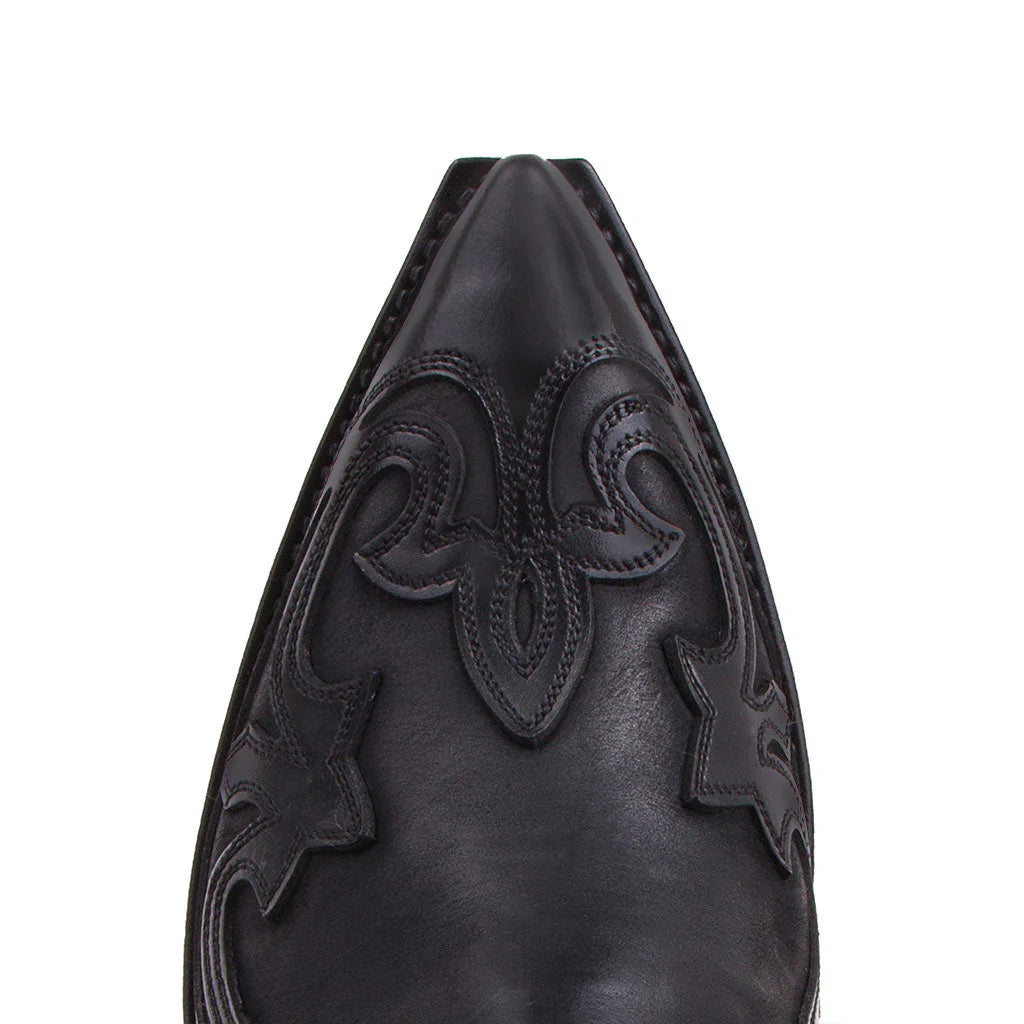 Bottine homme santiag noire