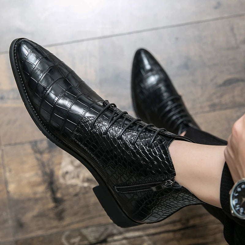Santiag crocodile noir homme