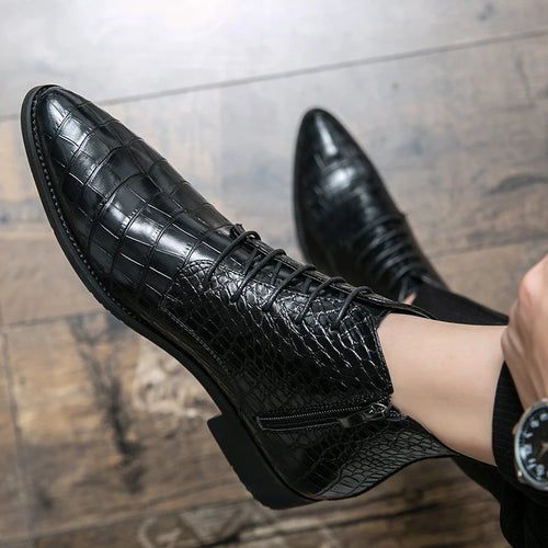 Santiag crocodile noir homme