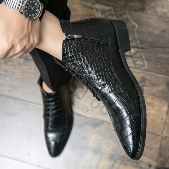 Santiag crocodile noir homme