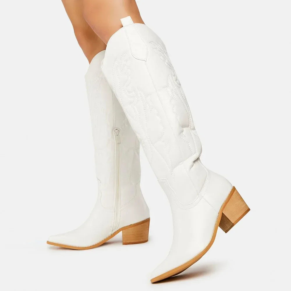 Santiag femme country mollet large