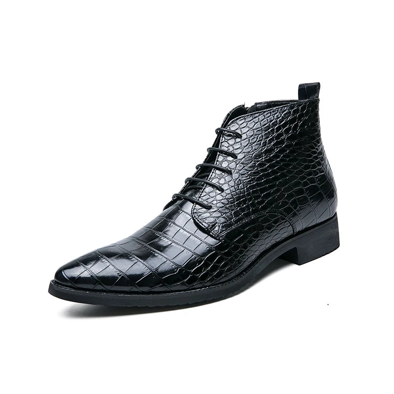 Santiag crocodile noir homme