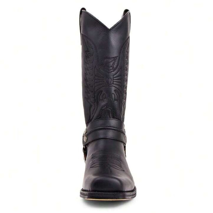 Santiag homme cuir noir