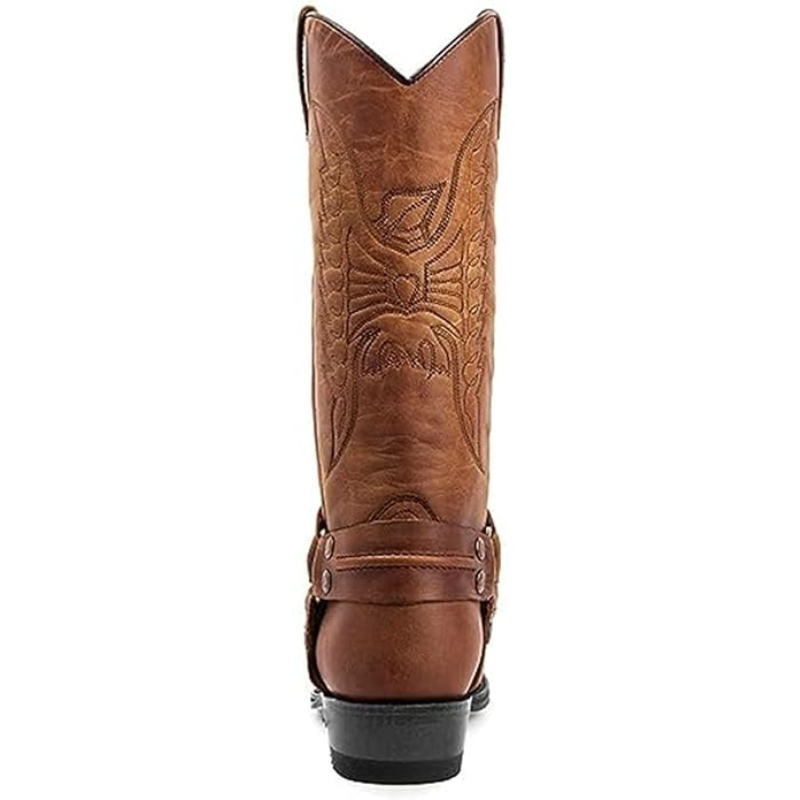 Santiag cuir cowboy homme