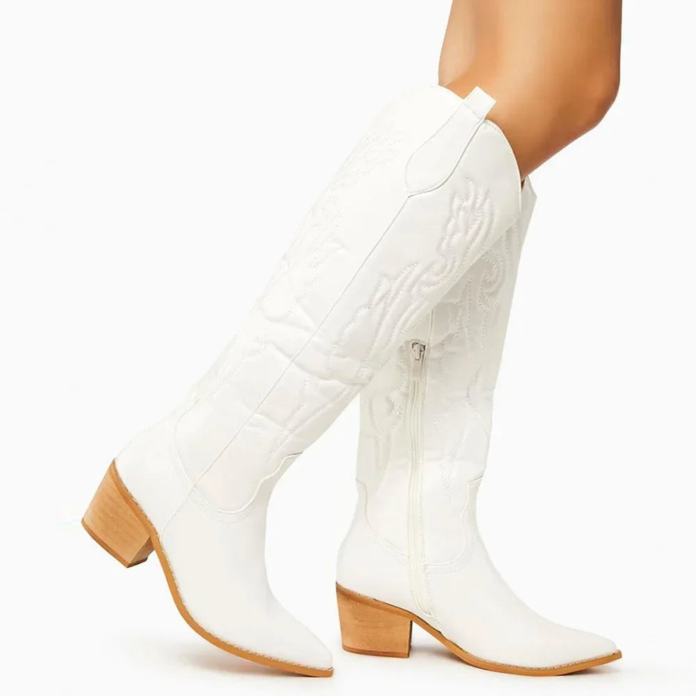 Santiag femme country mollet large