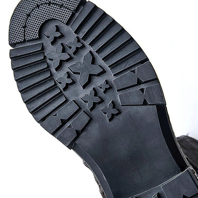 Botte noire haute cuir homme santiag