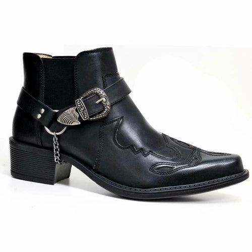 santiag basse noire homme