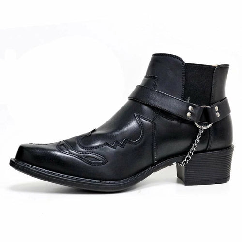 santiag basse noire homme