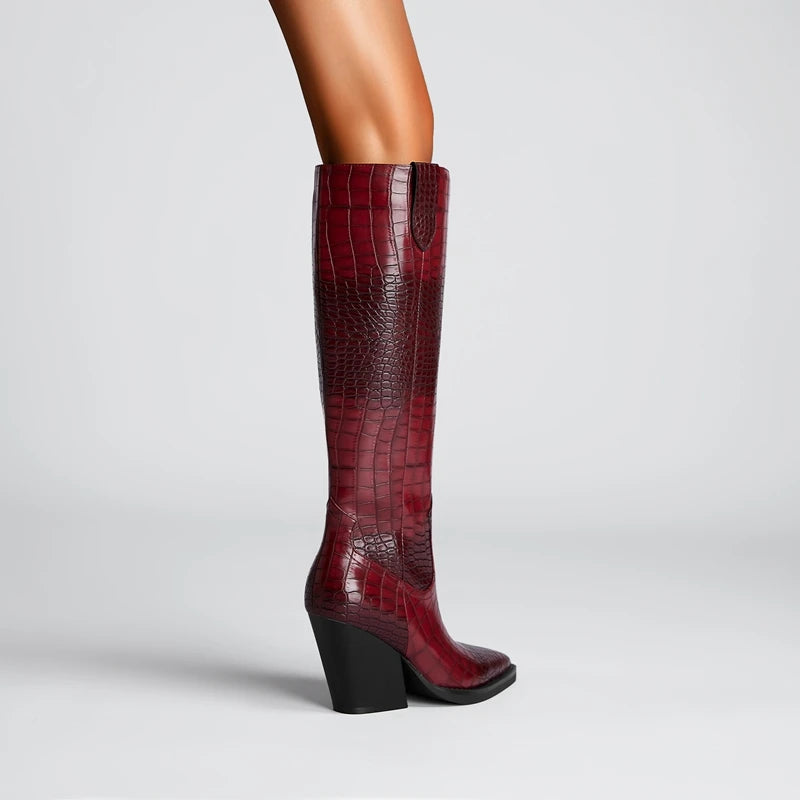 santiag peau de croco femme​