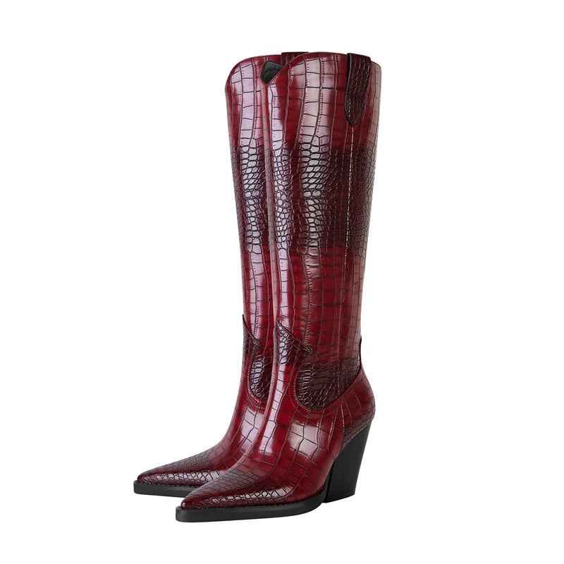 santiag peau de croco femme​