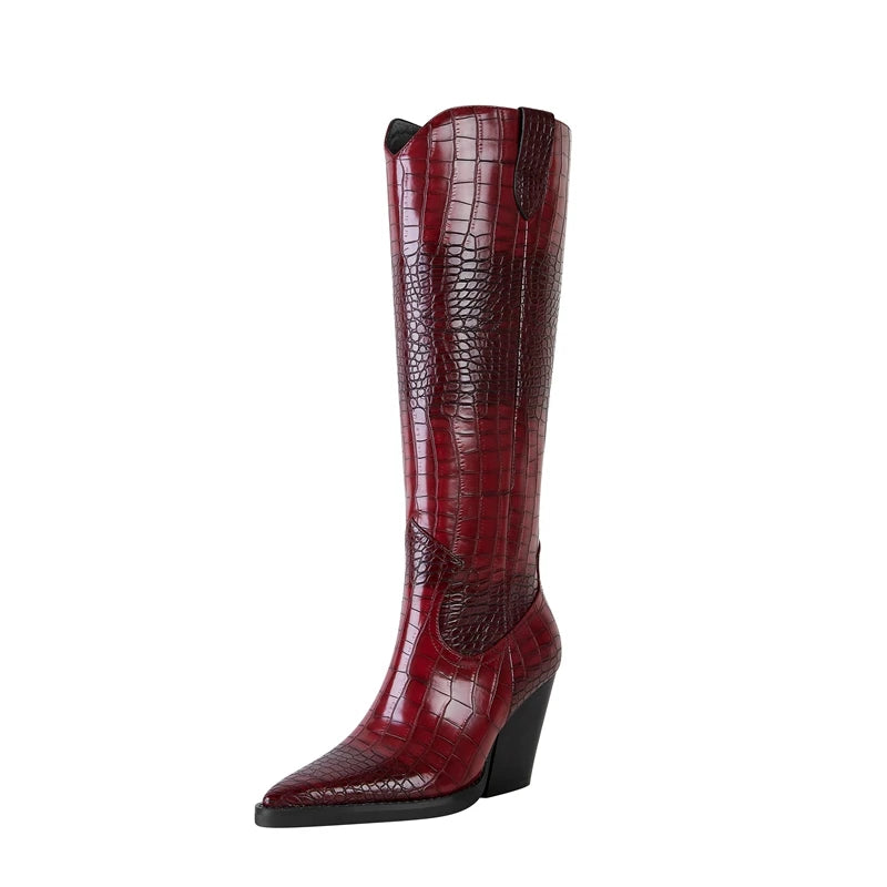 santiag peau de croco femme​